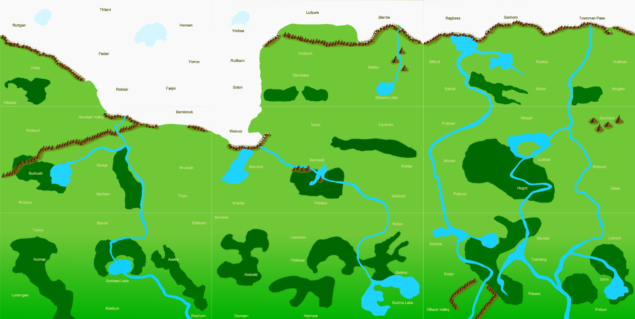 Lordon Region Map